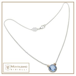 Collana Nodi intreccio 1 pietra